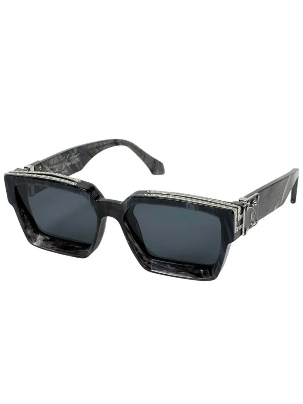 Louis Vuitton 1.1 Millionaire Eyewear Square Sunglasses Acetate Gray